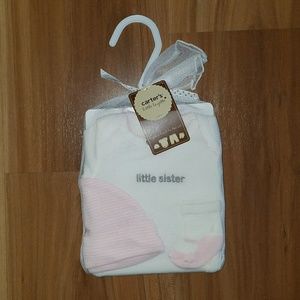 Carter (w/tags) little sister 4-piece nb set
